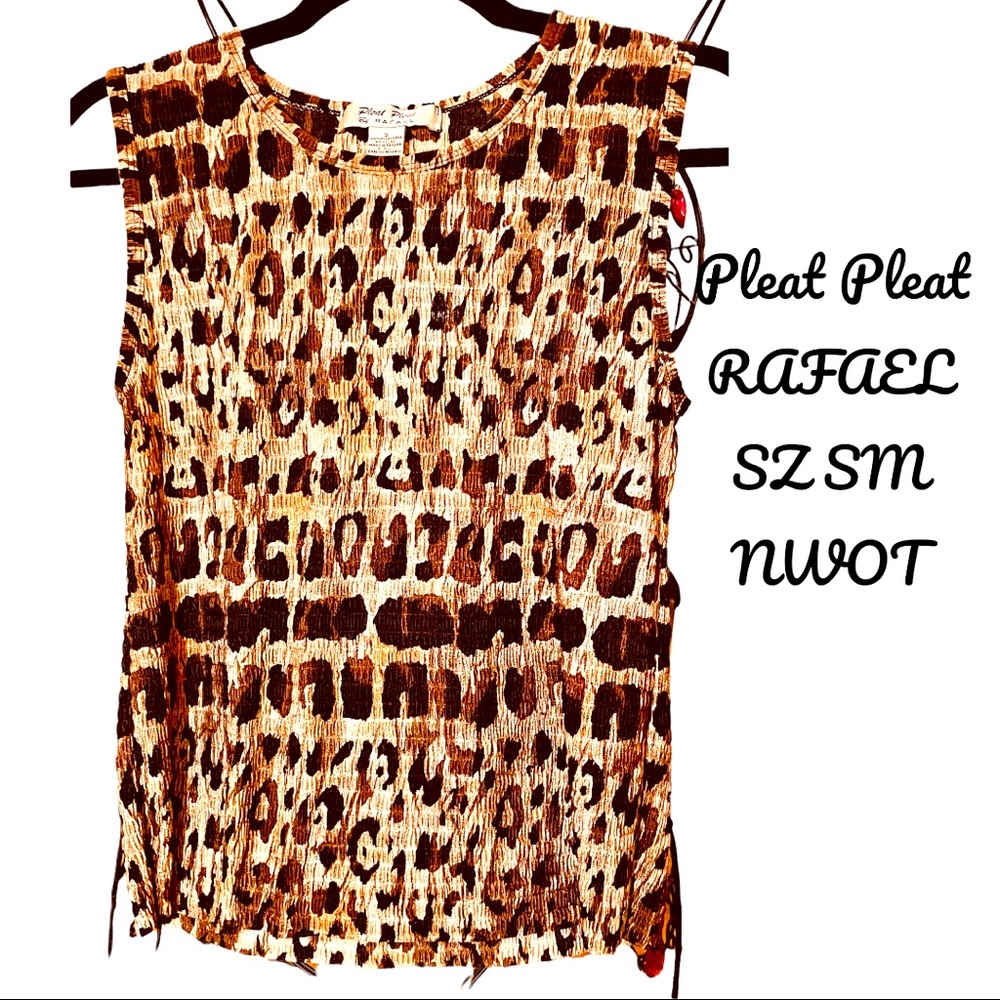 NWOT soft, lightweight and comfortable stretch leopard print tank top. Size SM - Picture 2 of 7